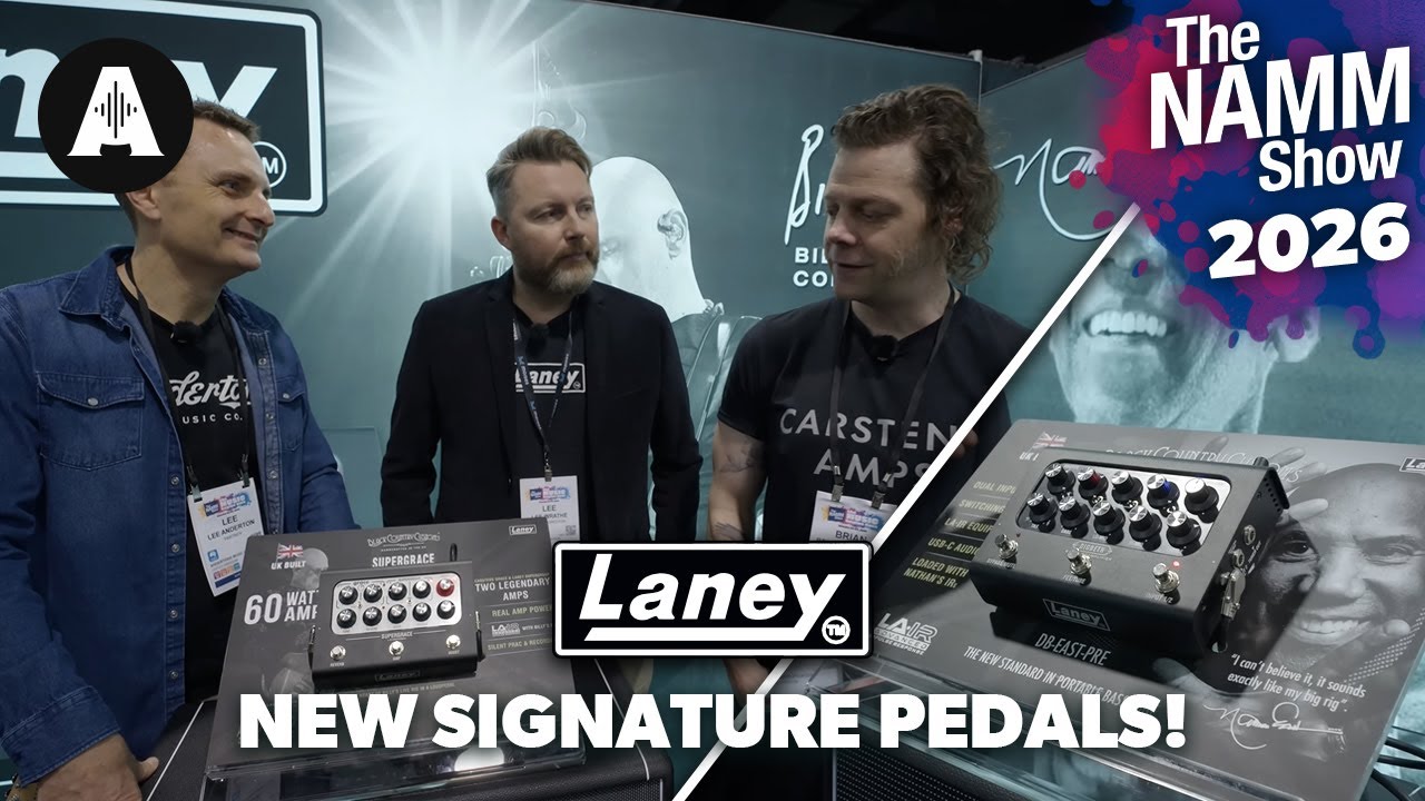 Laney Black Country Customs Billy Corgan & Nathan East Signature Pedals - NAMM 2026