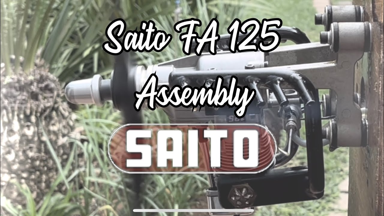 Saito FA125.  Assembly.  Part 2/3