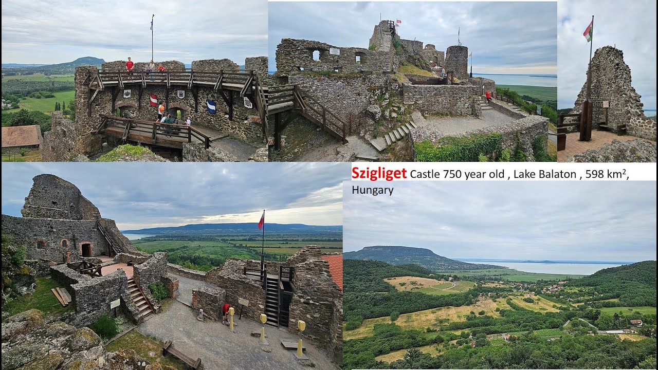Szigliget Castle and Lake Balaton Panorama
