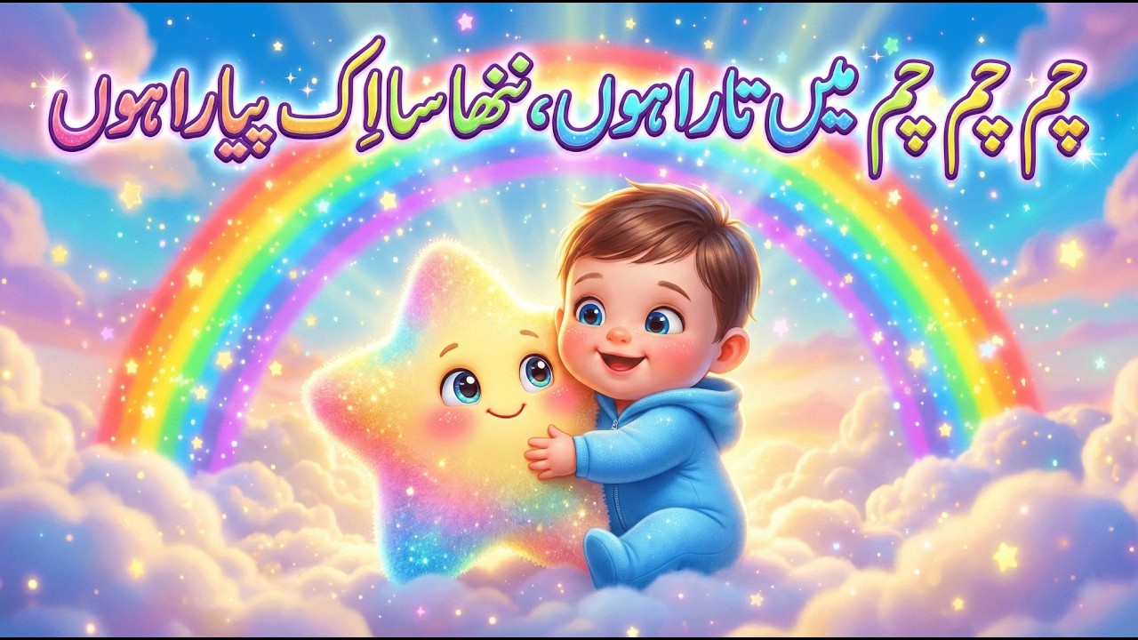 چمکو چمکو ننھے تارو ✨ | Twinkle Twinkle Urdu Nursery Rhyme for Kids
