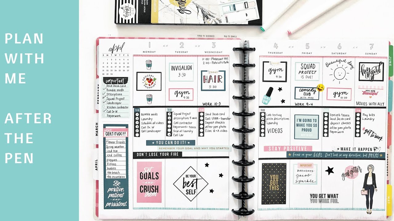 How I fill out my BIG Happy Planner - After the Pen Plan with Me