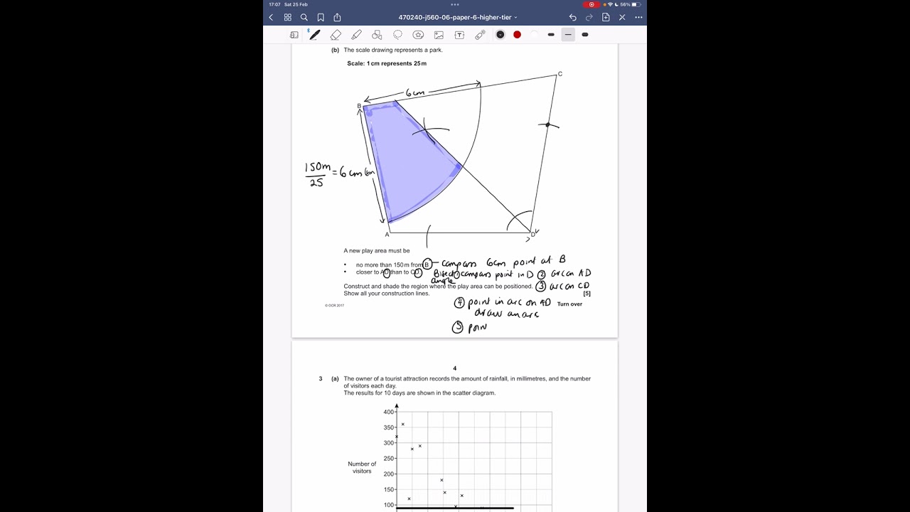 OCR GCSE Mathematics June 2017 Higher Paper 6