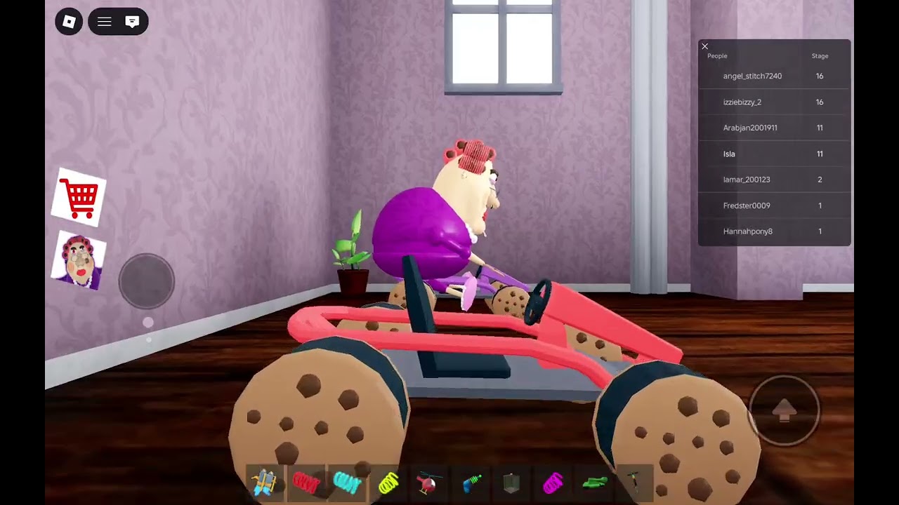 Playing a grandma obby