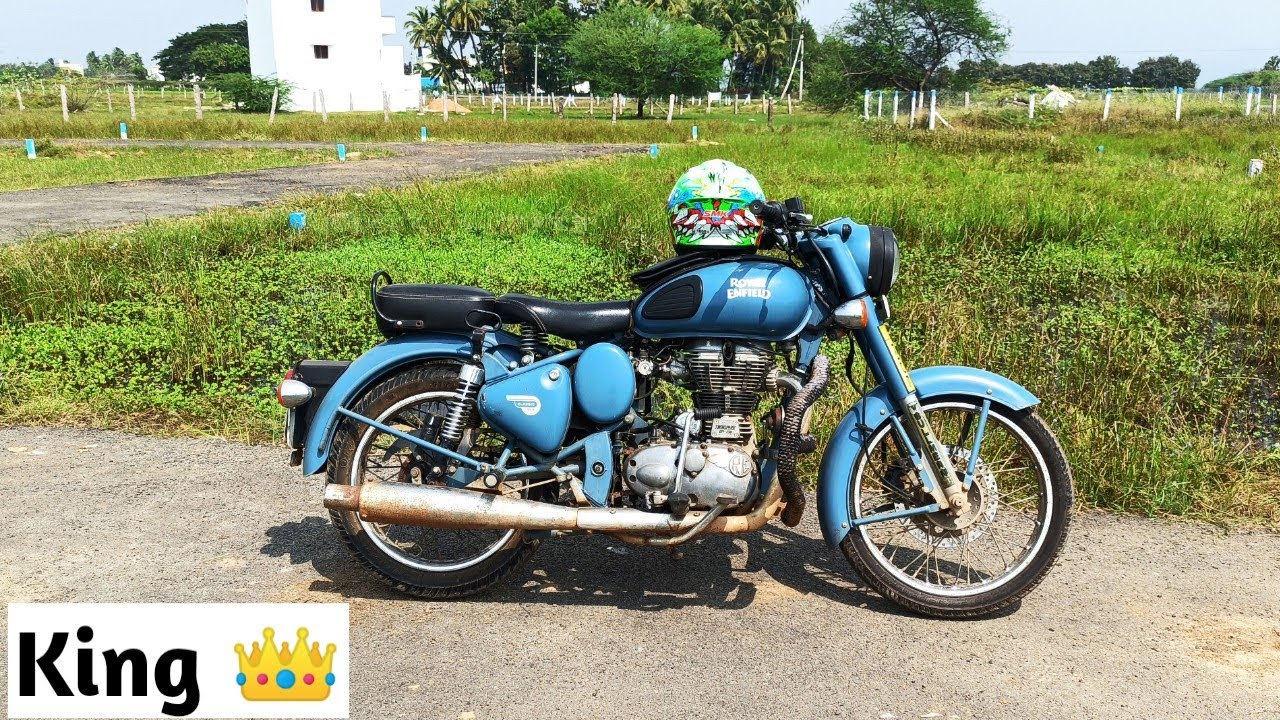 Royal Enfield Classic 500 Review In Tamil | Squadron Blue 💙 | #royalenfield #madurai #motovloging