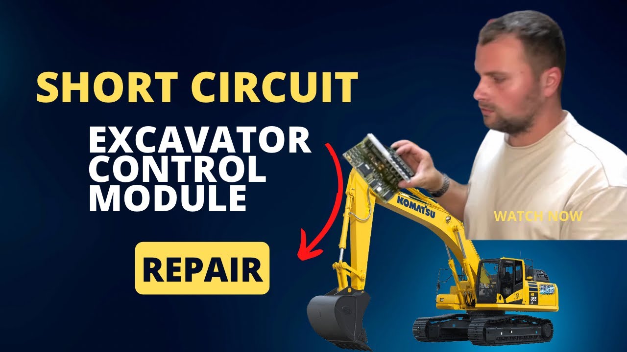 Excavator controls electronic unit repair