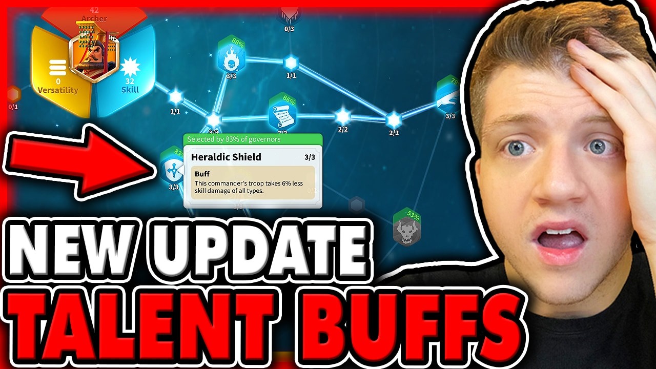 Talent BUFFS & NERFS in New Update! Rise of Kingdoms
