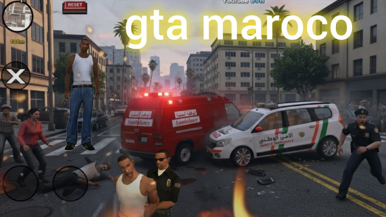 لعبة gta maroco 🇲🇦خدمت ف الاسعاف 😲💥