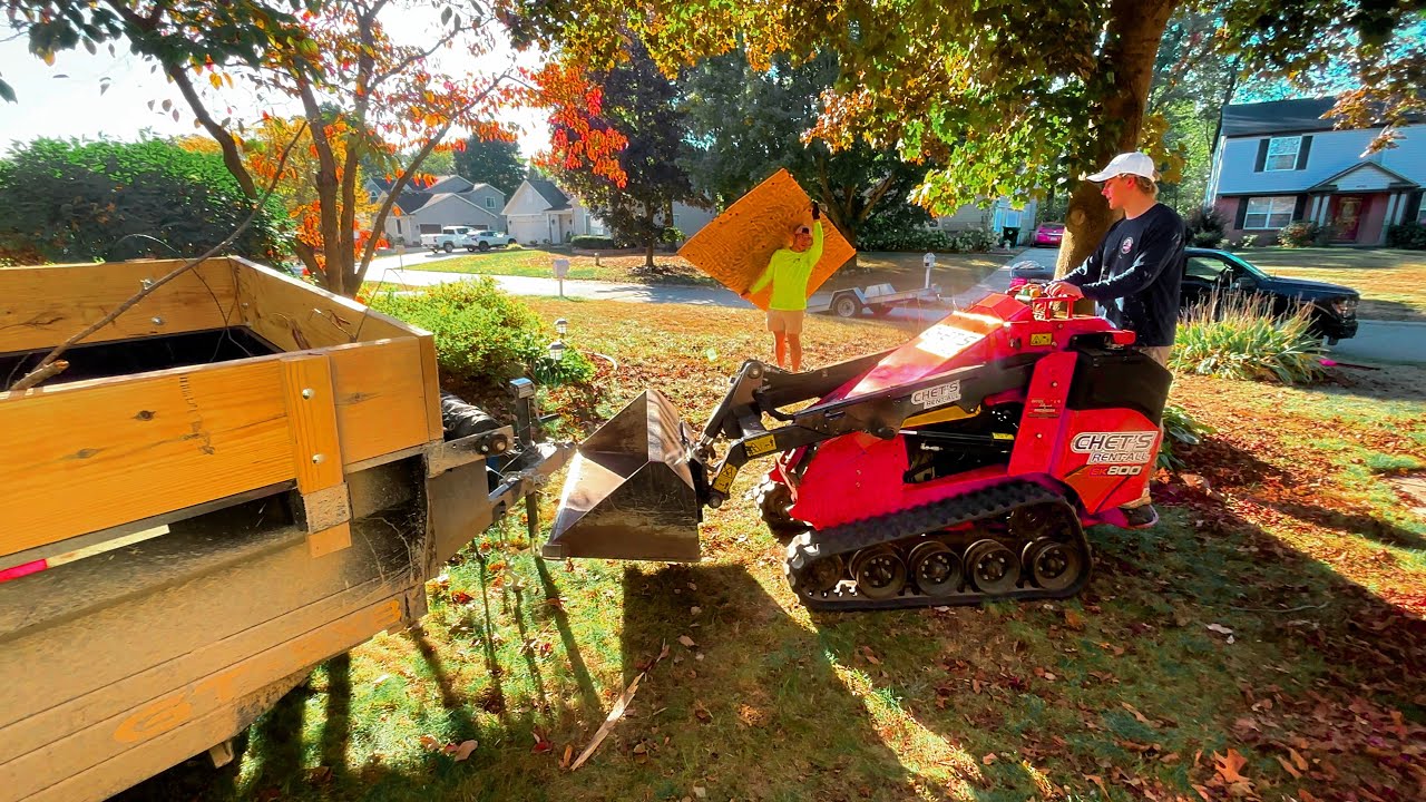 Two Skid Steer Jobs in One Day 🚜 | 20 Year Old Landscaping Business Owner