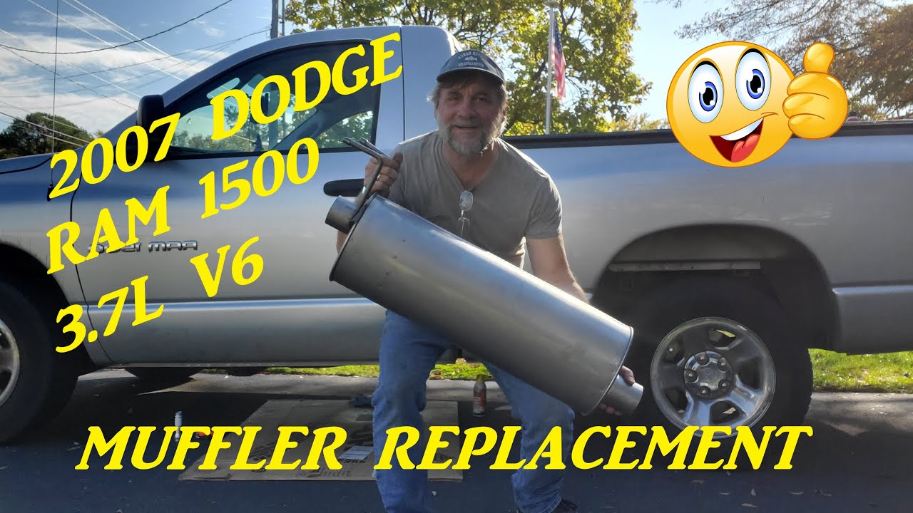 2007 DODGE RAM 1500 3.7 LITER V6 MUFFLER REPLACEMENT