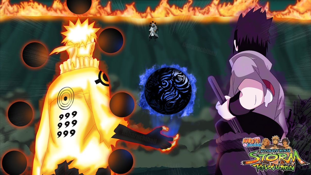 Sage of Six Paths Naruto & Rinnegan Sasuke vs Rikudo Madara - Naruto Storm Revolution
