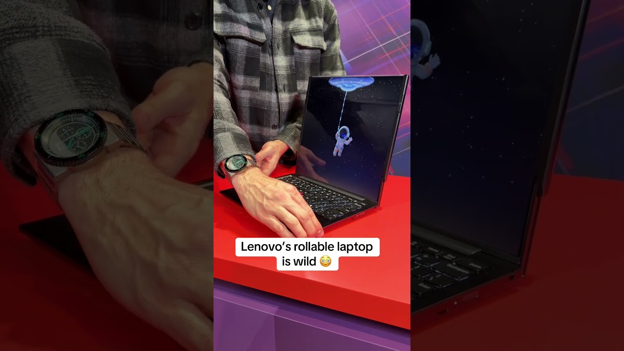 Ознакомление с концептом Lenovo ThinkPad Rollable XD на выставке CES 2026!