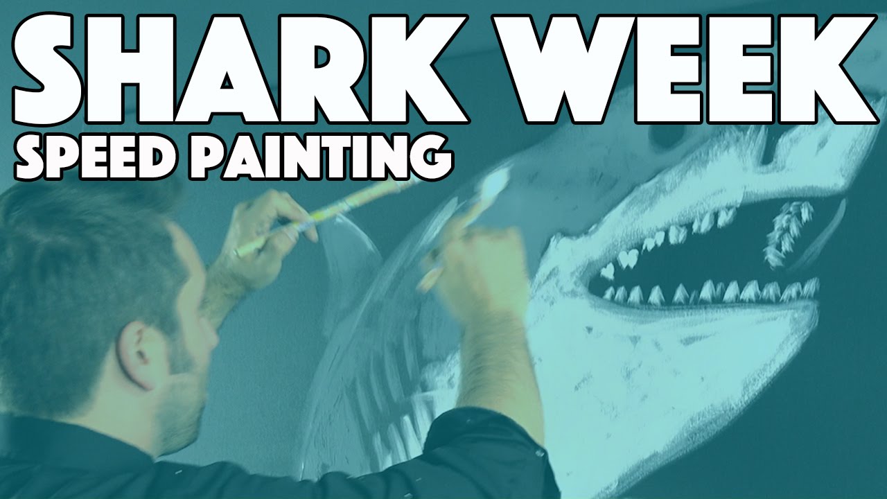Shark Week Speed Painting - Great White Shark - Tim Decker