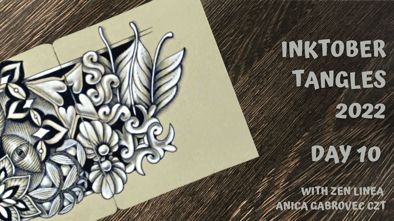 Inktober Tangles 2022 • Day 10 • Finery