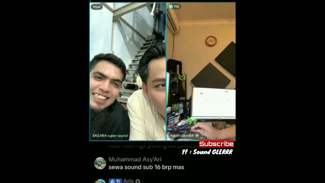 NABIL HUSEN BERBAGI ILMU KE CAK ARI JENGGOT DAN SATRIO TENTANG AUDIO D&B #arijenggot #d&b