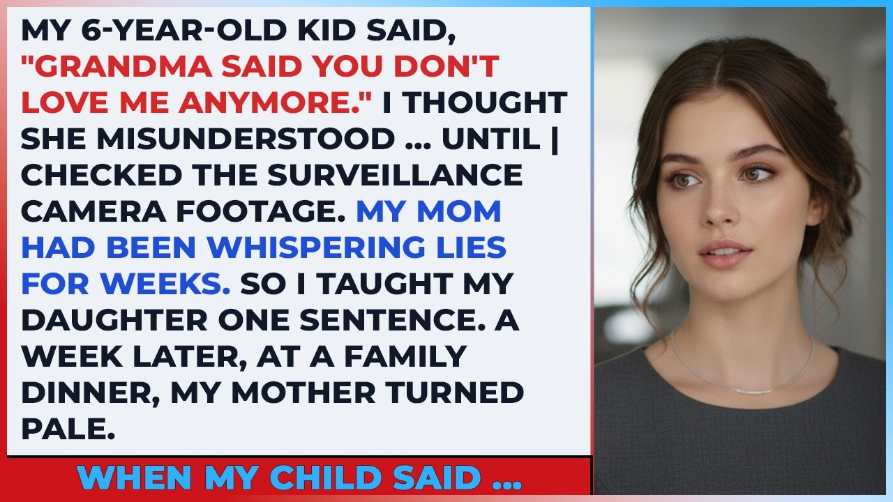 My 6-Year-Old Kid Said,Grandma Said You Don’t Love Me Anymore.I Thought She Misunderstood Until I ..