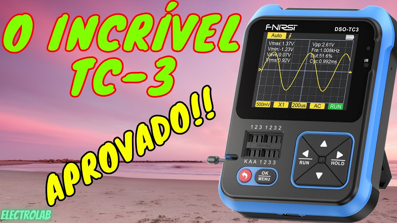 TC3! A mais nova versão do testador de componentes com osciloscópio! Agora com ESR!