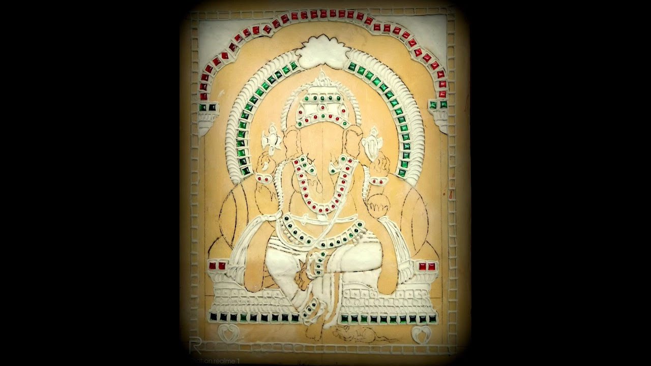 Free Tanjore Painting online workshop - Vinayagar Muck work