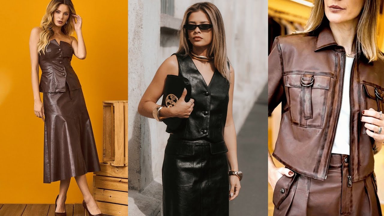 TOP FASHION TRENDS FOR FALL 2024-2025 | THE MOST STYLISH LEATHER OUTFIT FOR FALL | Women over 60
