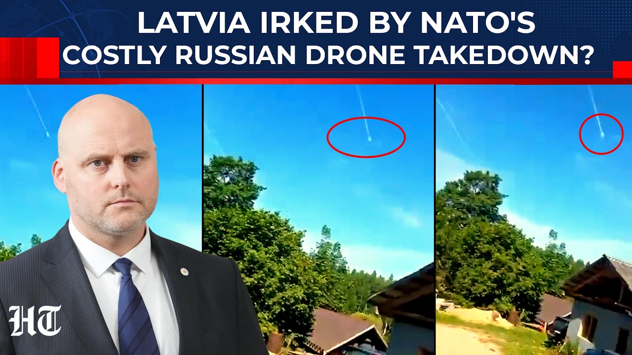Путин снова испытывает нервы НАТО? Французский Rafale сбил дрон из России над Латвией на камеру