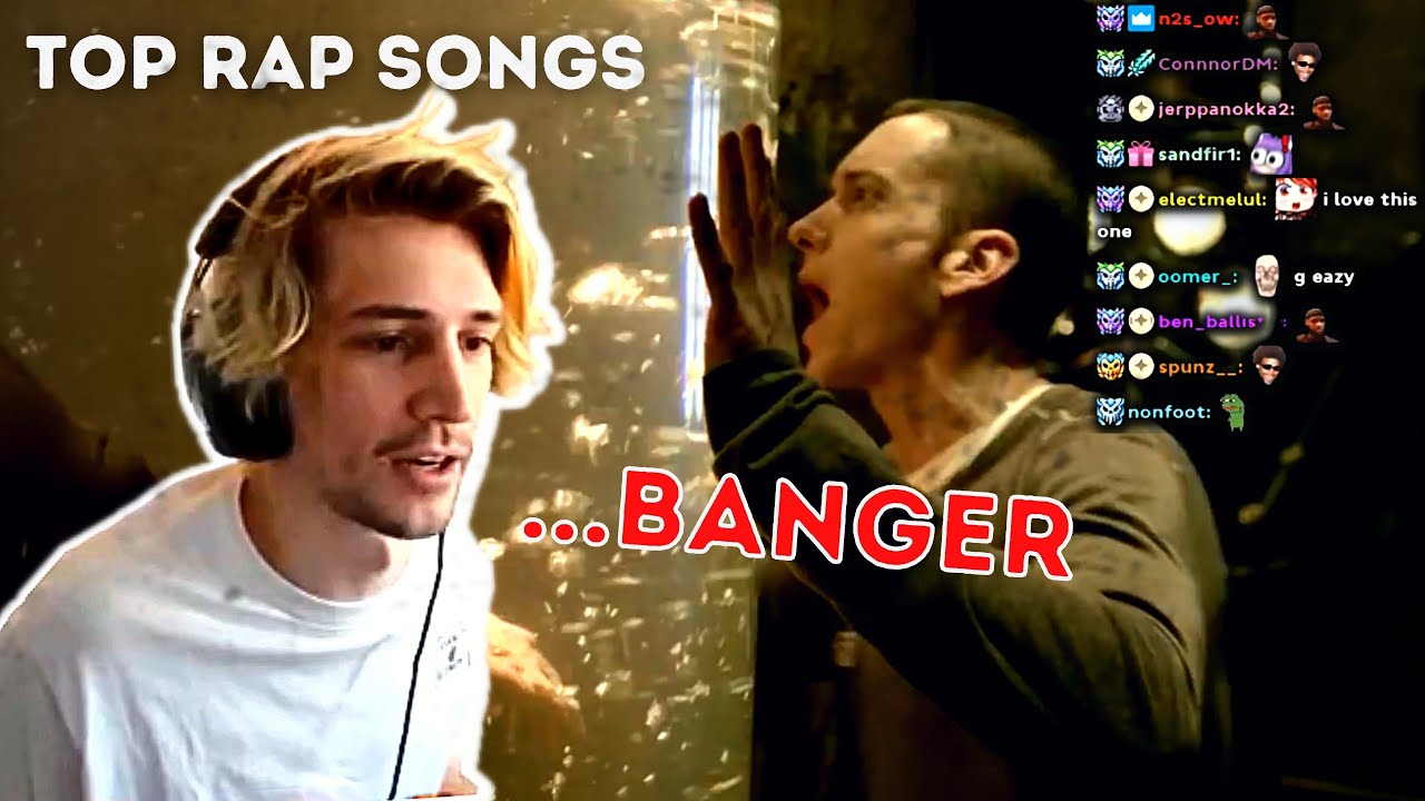 xQc reacts to the most popular rap songs of all time​