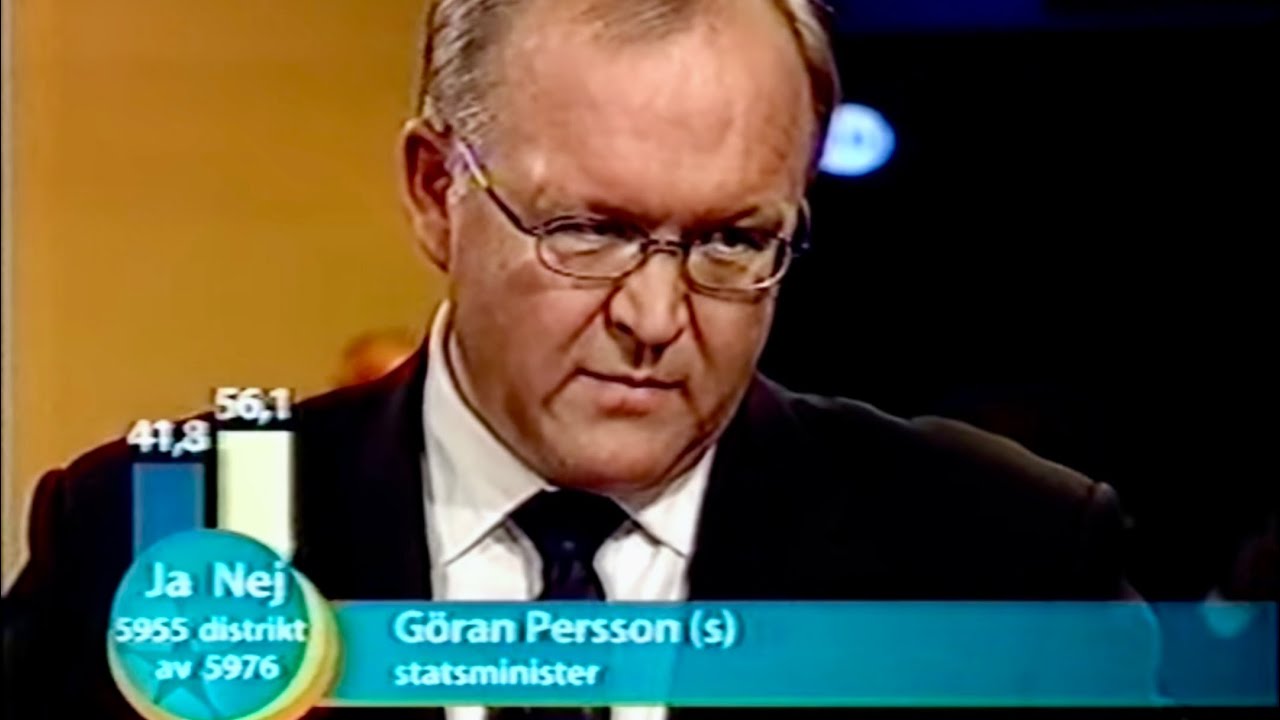 G&ouml;ran Persson f&ouml;rlorar EURO/EMU valet 2003
