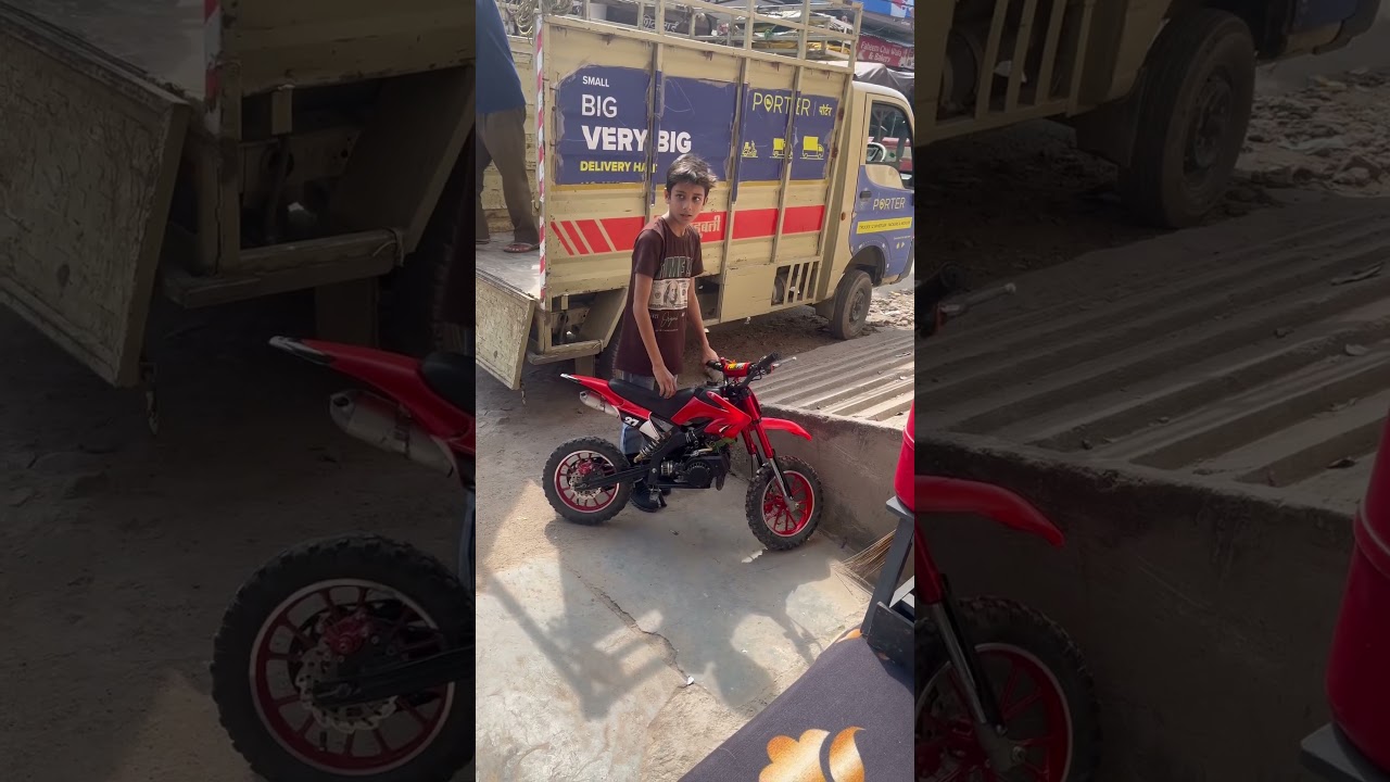 49 cc self start mini bike #dirtbike