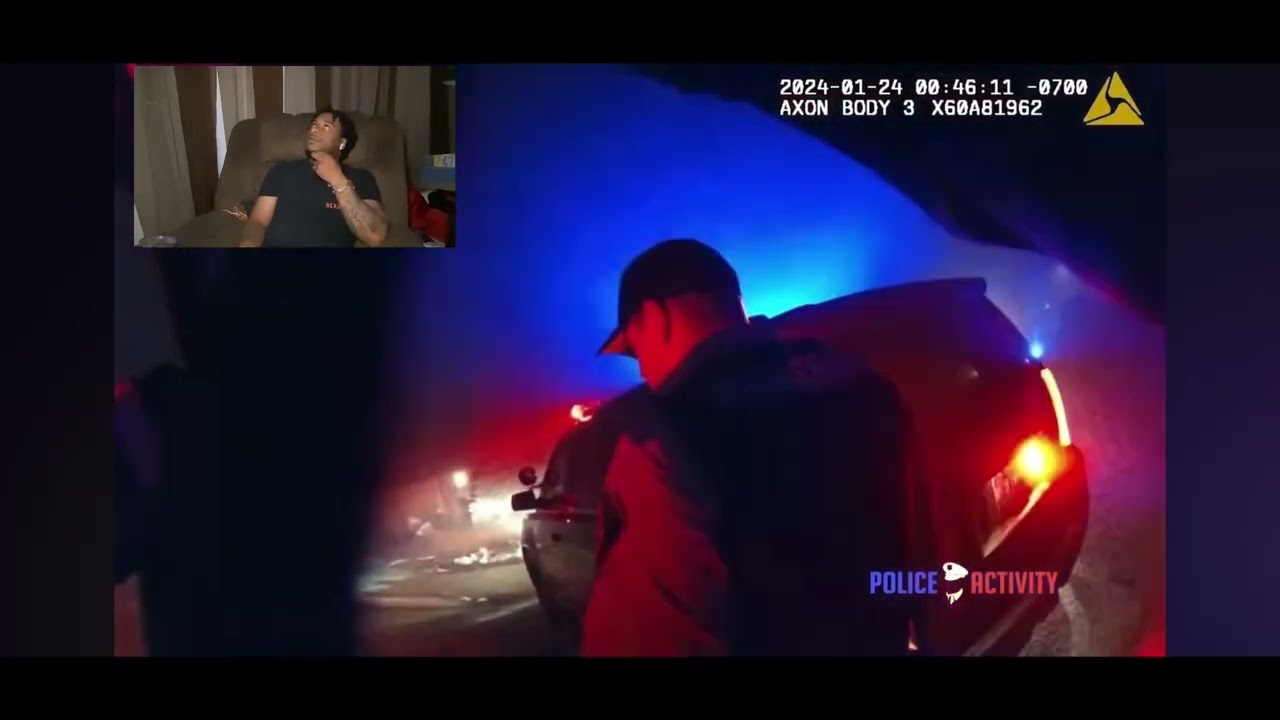 Police confront man acting strange on the street(Reaction)