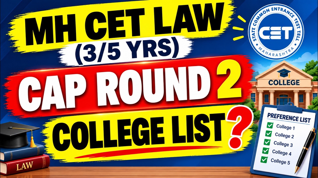 MH CET LAW (3/5 YRS) CAP ROUND 2 🔥कॉलेज Preference List कशी बनवायची? | 60 Percentile Above/Below