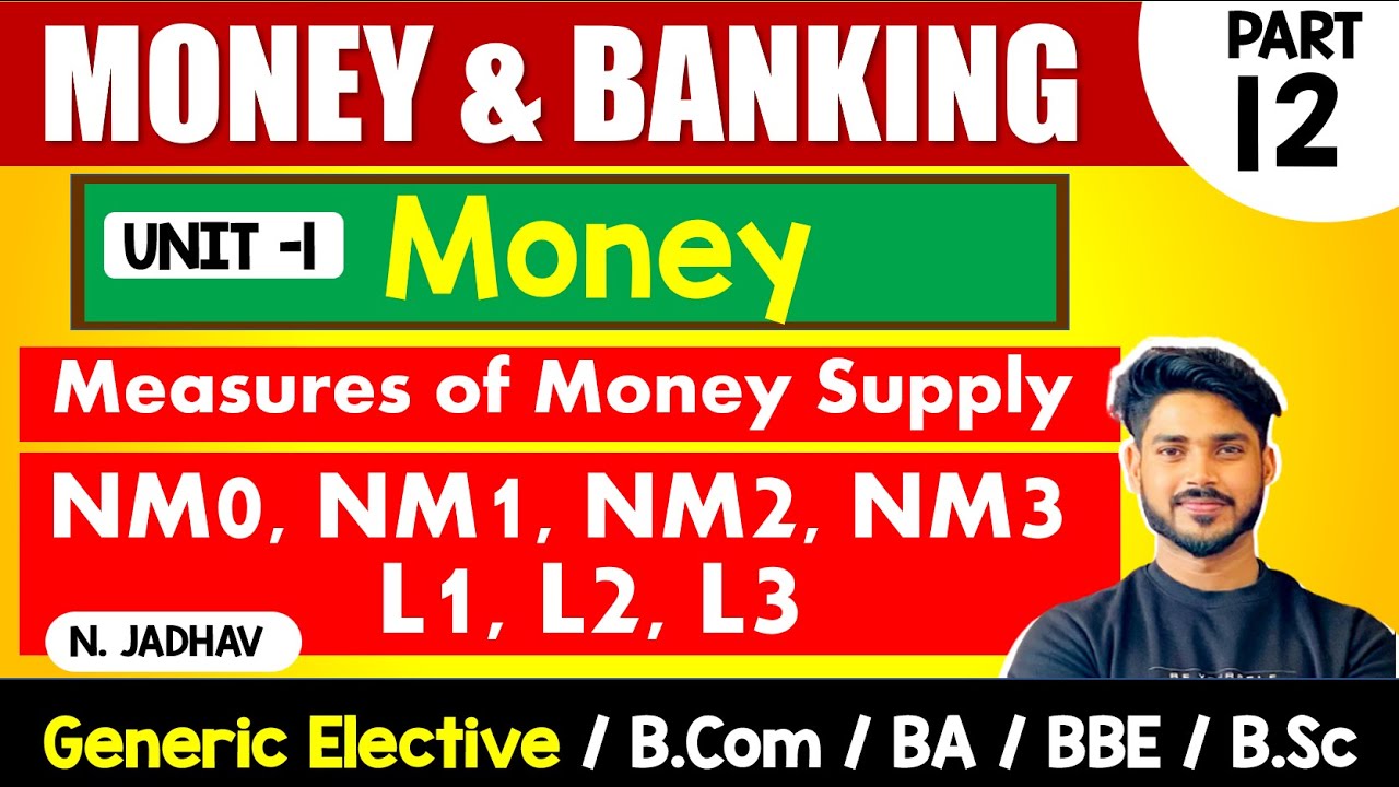 NM0, NM1, NM2, NM3, L1, L2, L3 | New Money Supply | Money & Banking | GE, Sem-3 & 5, Bcom, BA, BSc