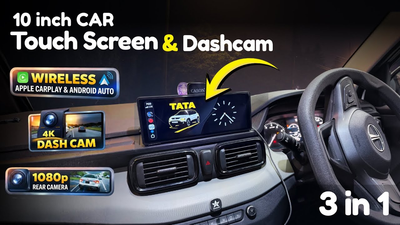 Plug & Play CarPlay! 10-Inch Touchscreen with 4K Dashcam & Rear Cam (Unboxing) Drive Shift