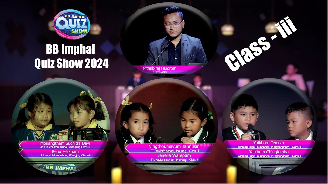 BB Imphal Quiz Show 2024 || Class iii Double || Quiz Master: Prithviraj Huidrom