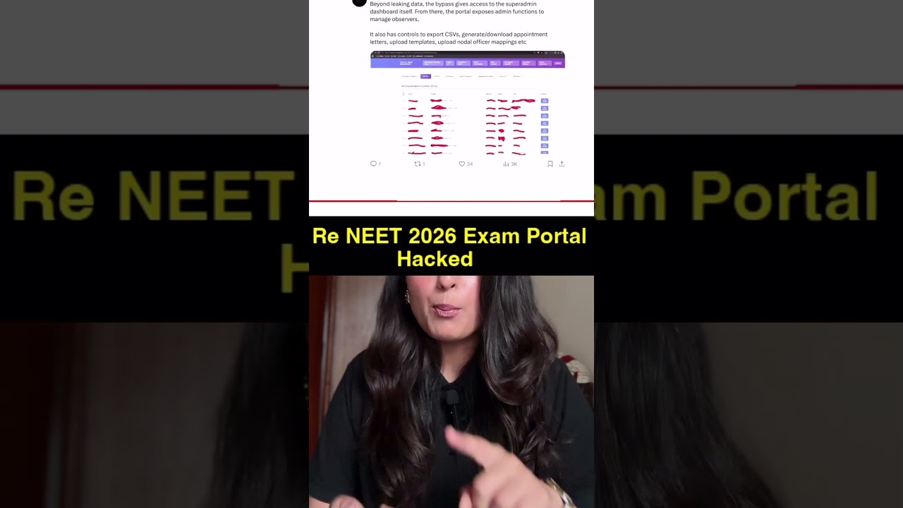 RE-NEET 2026 Exam Portal Hacked !! | RE NEET 2026 Update | RE-NEET 2026 News #shorts