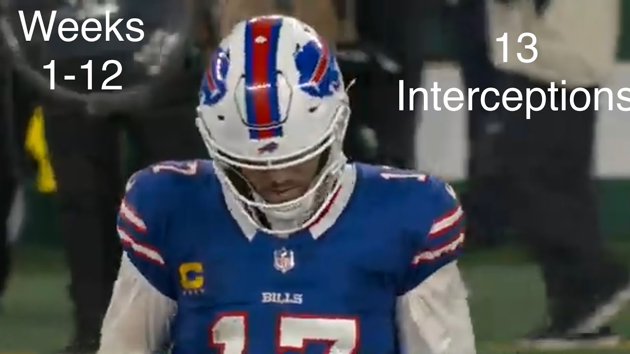 Every Josh Allen interception so far in the 2023 season (Weeks 1-12)
