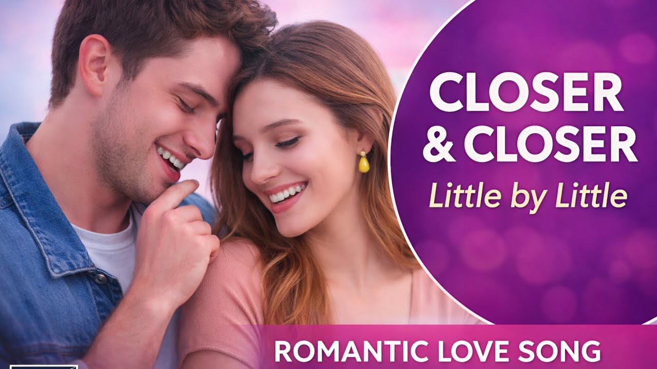 Closer & Closer (Little by Little) ❤️ Romantic Love Song | American English Version | 4K Music Video