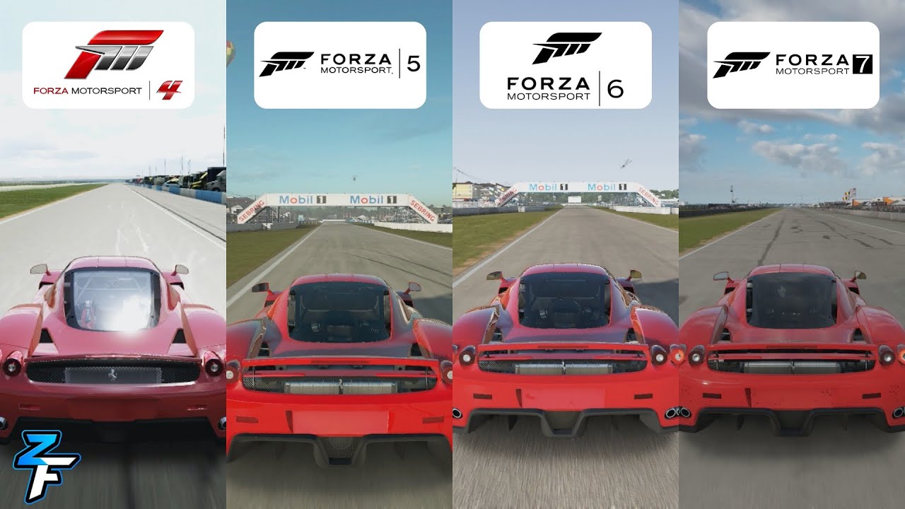 Ferrari Enzo Sound Comparison! | Forza Motorsport 4, 5, 6 & 7