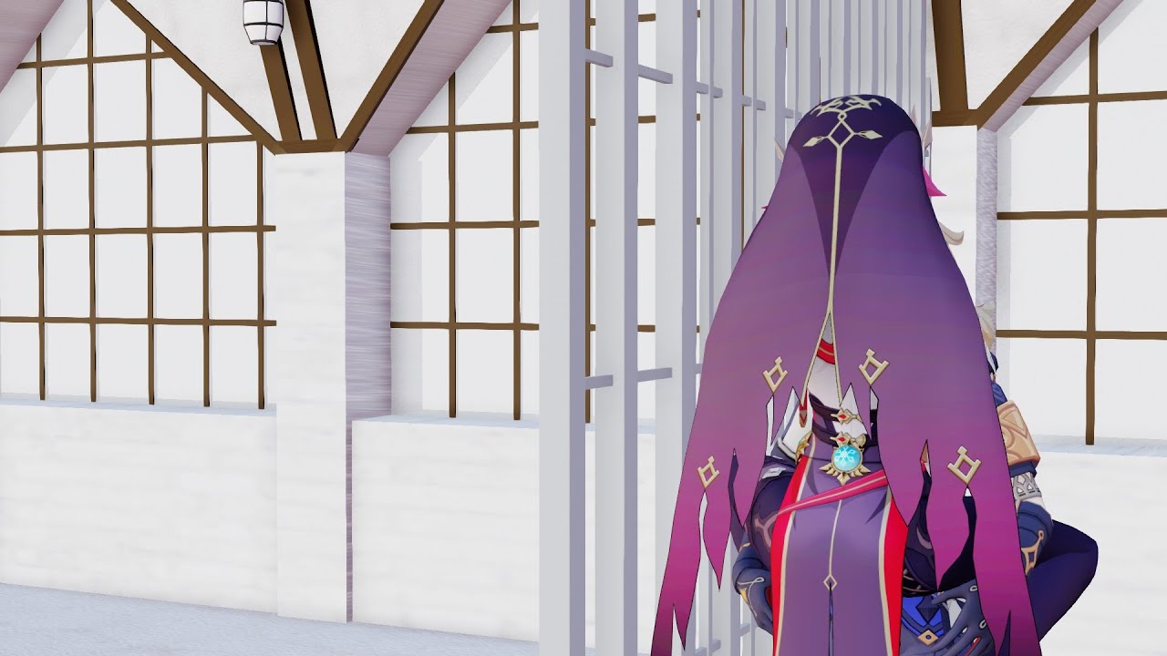 MMD Genshin Impact Mona X Albedo Wife Insurance