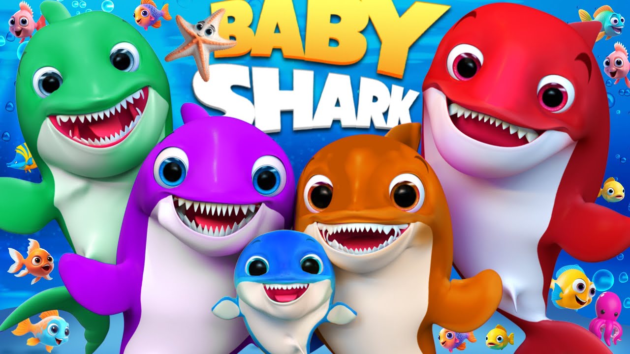 Baby Shark  , #babyshark  doo doo 🦈, The Wheels on the Bus , Bingo Song - Banana Cartoon Preschool