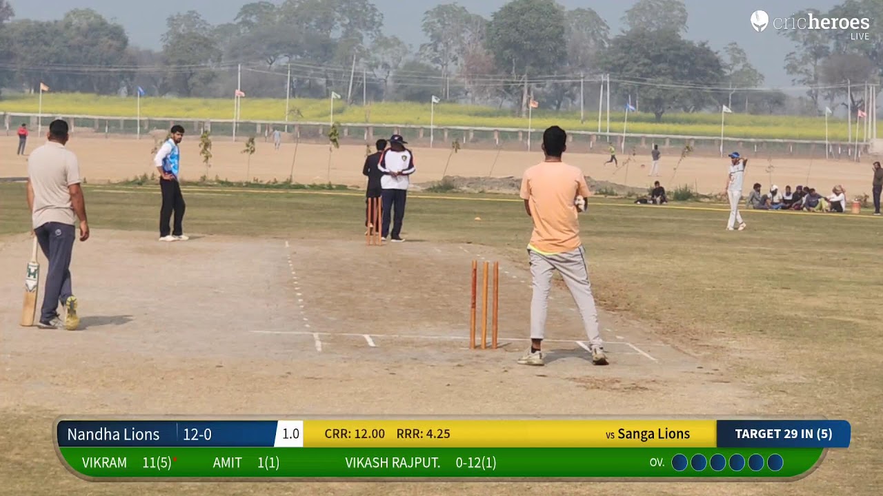 Sanga Lions vs Nandha Lions live cricket match | ch.sube Singh memorial cup Dohka hariya live - ch.