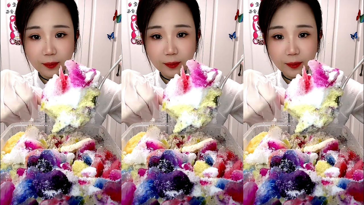 ASMR SHAVED ICE EATING YY