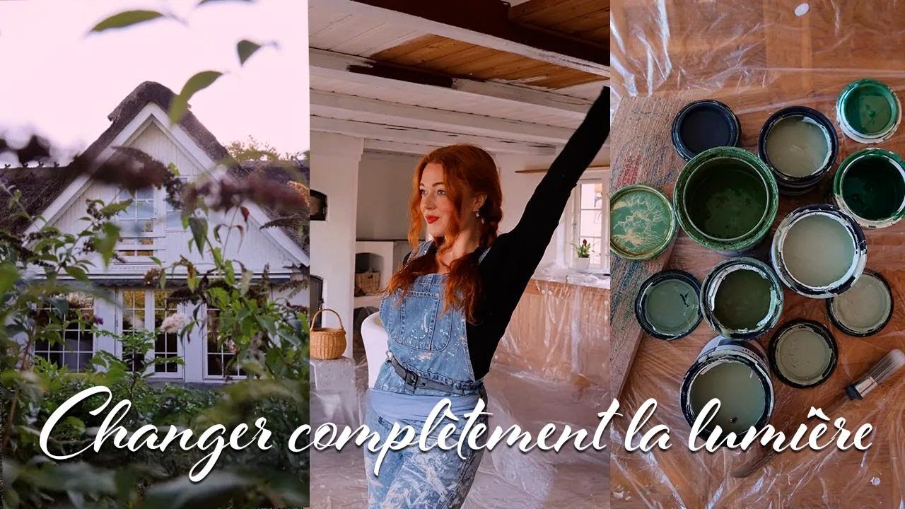 On change totalement l’éclairage et les couleurs dans notre maison de 200 ans