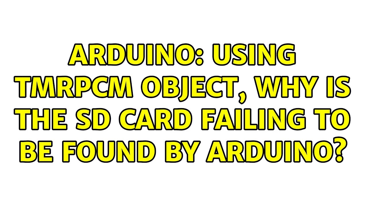 Arduino: Using TMRpcm object, why is the SD Card failing to be found by arduino?