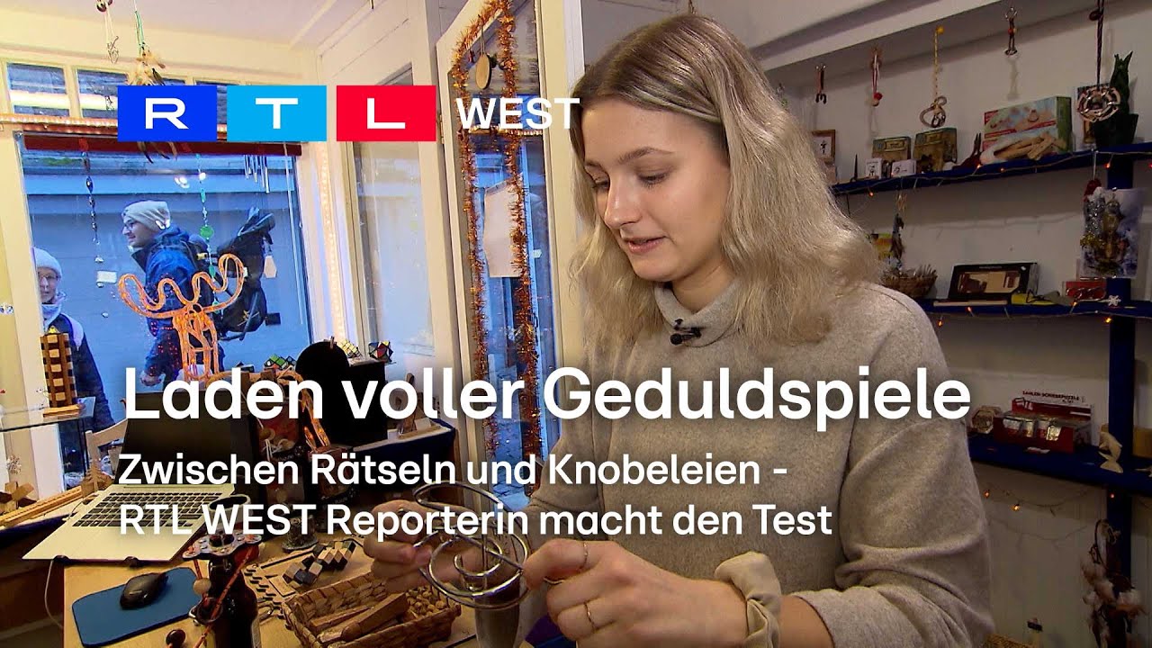 Laden voller Geduldspiele: Reporterin macht den Test | RTL WEST, 22.01.2024