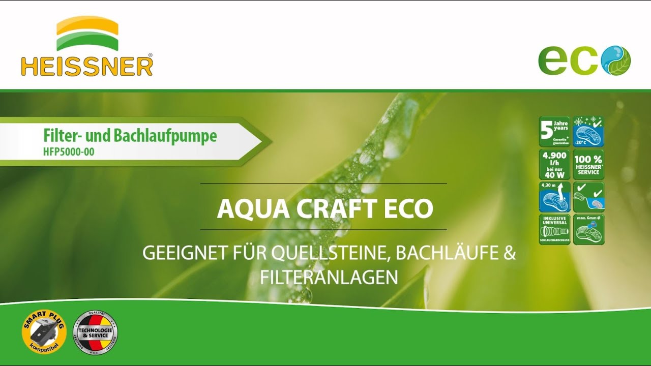 HEISSNER Teichpumpe HFP5000 Bedienungsanleitung