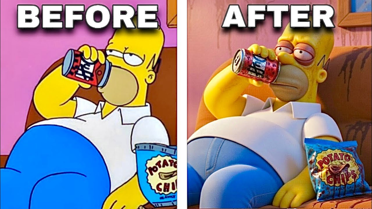 Grok Recreates Iconic Simpsons Scenes But Realistic