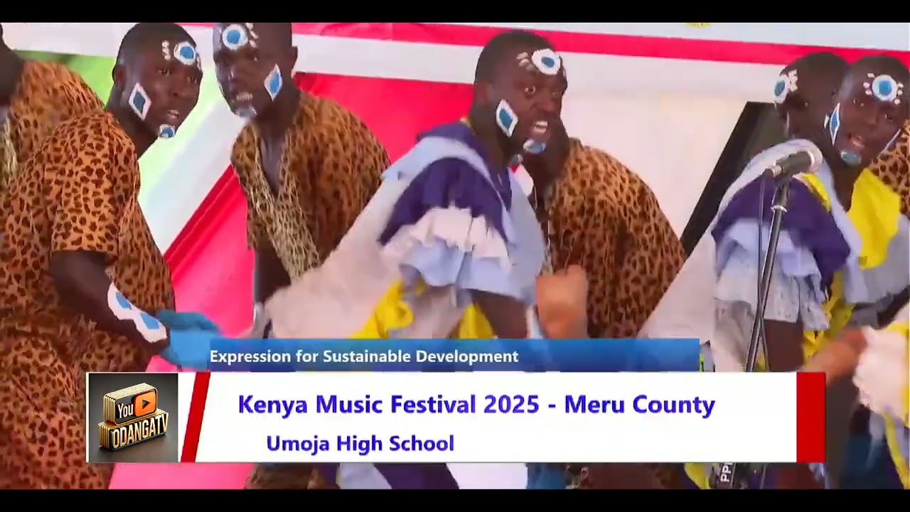 UMOJA HIGH SCHOOL PERFORMING A LUHYA FORK SONG AT THE WINNERS GALA KENYA MUSIC FESTIVAL 