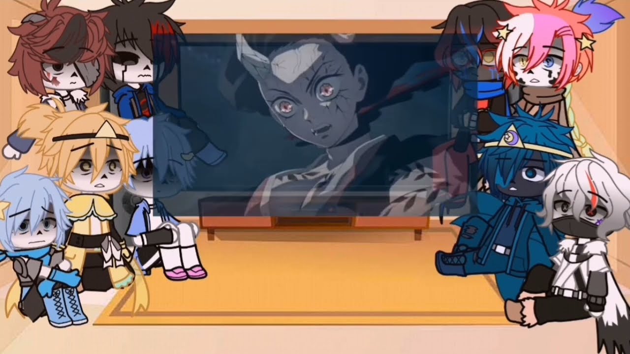 Au sanses react to (fem y/n as)nezuko vs daki(requested)