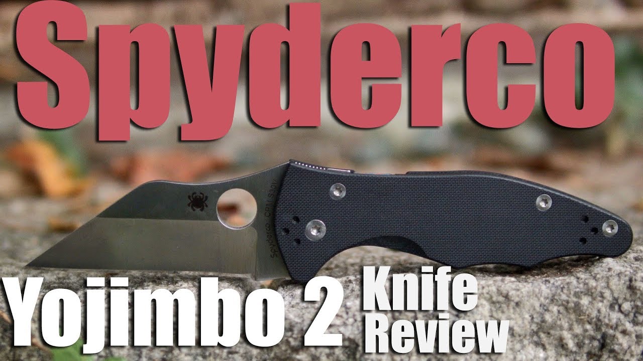 Review: Spyderco Yojimbo 2 Pocket Knife CPS S30V Steel, Compression Lock, Jokes