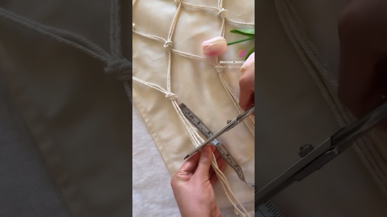 Decorando una cortina con macrame #macrame #diy #diycrafts #diyprojects #handmade #macramemakers