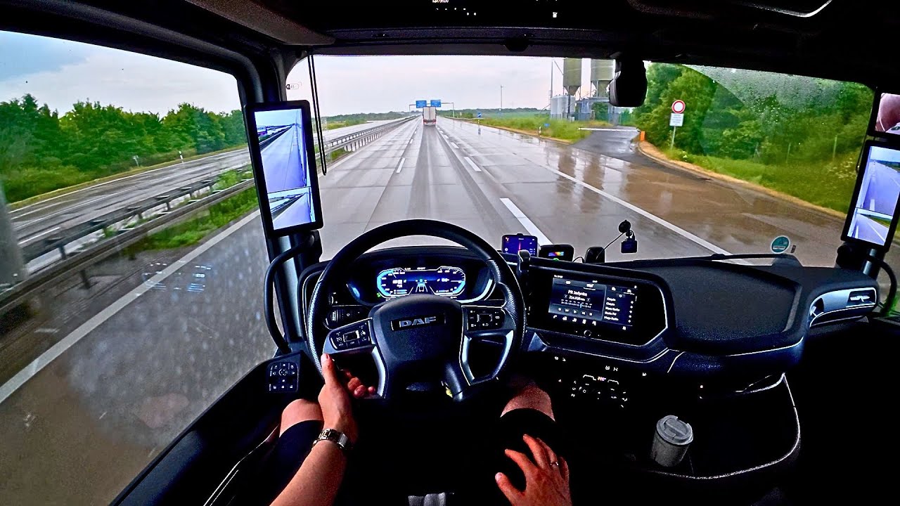 A good profession is a truck driver, which is in demand in Europe Nikotimer 4K POV Part 2