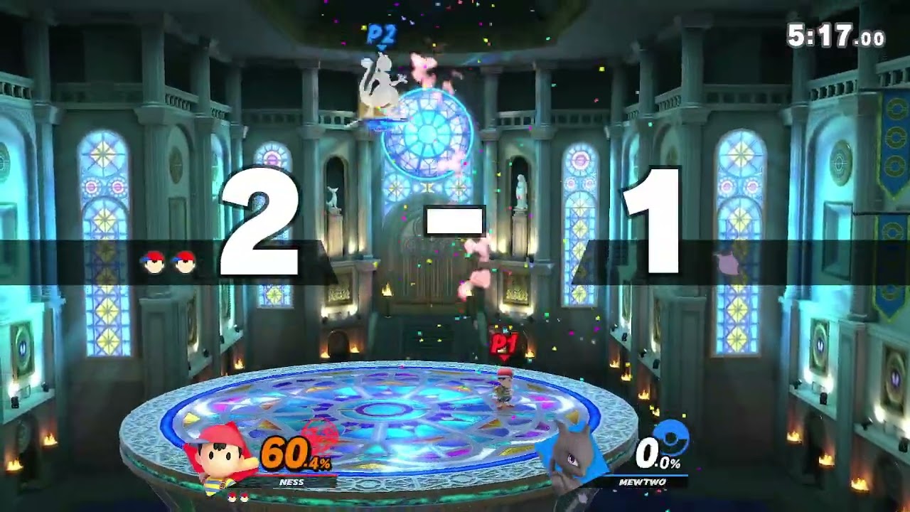 Super Smash Bros Ultimate - Ness Vs Mewtwo